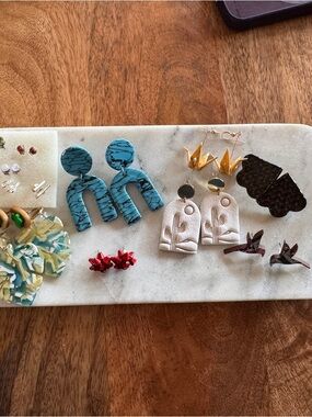 Miscellaneous earring bundle- most handmade.